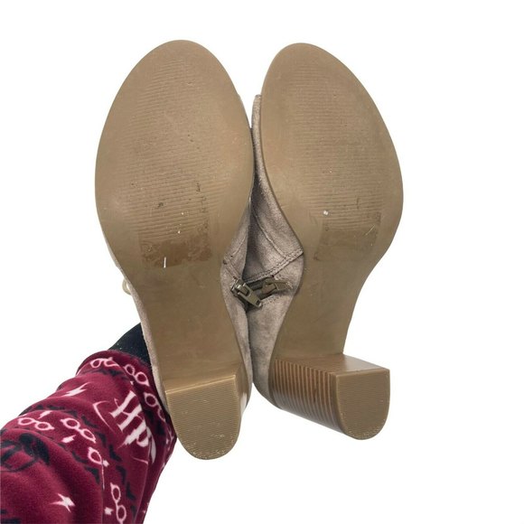 Susina Booties Womens 7.5 Suede Lace Ankle Boot Rodeo Coastal Cowgirl Western - Picture 8 of 12